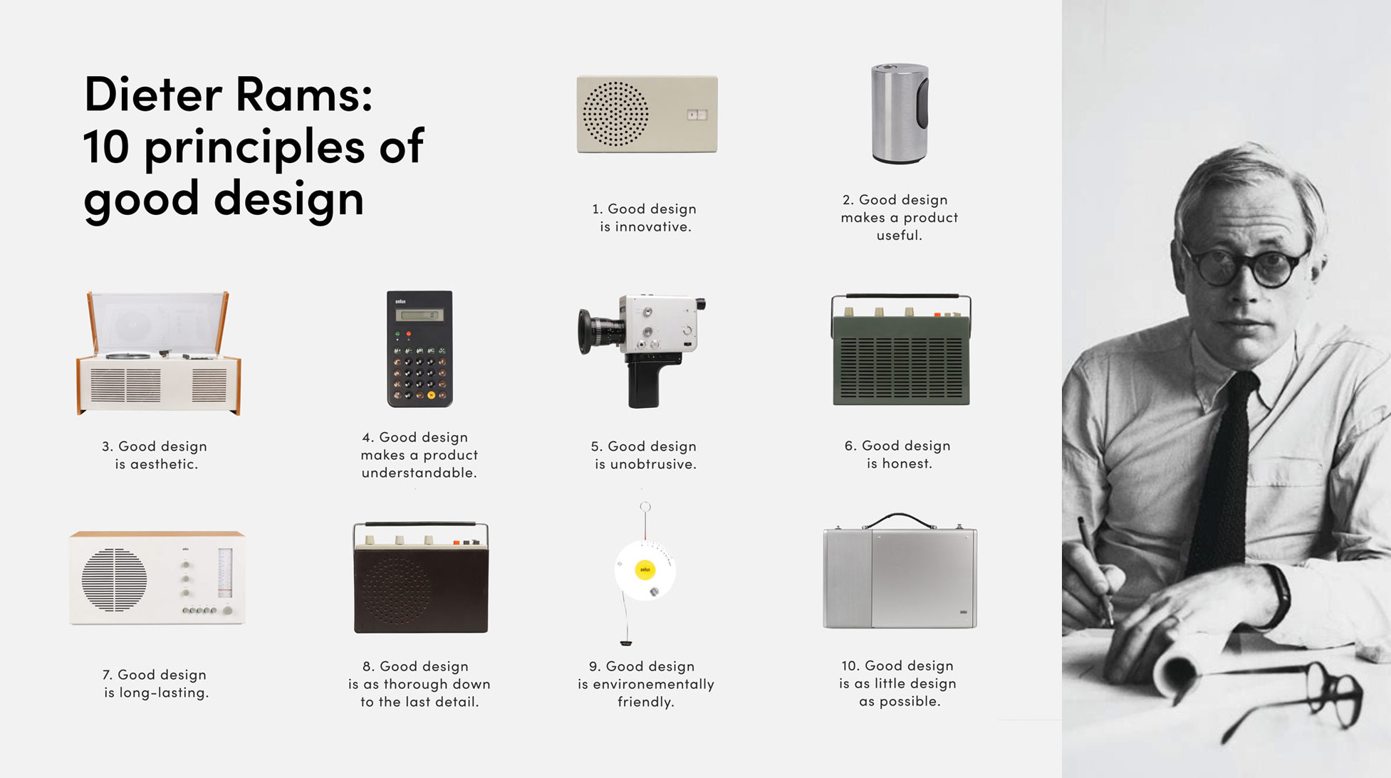 Dieter Rams Famous 10 Principles For Good Design 